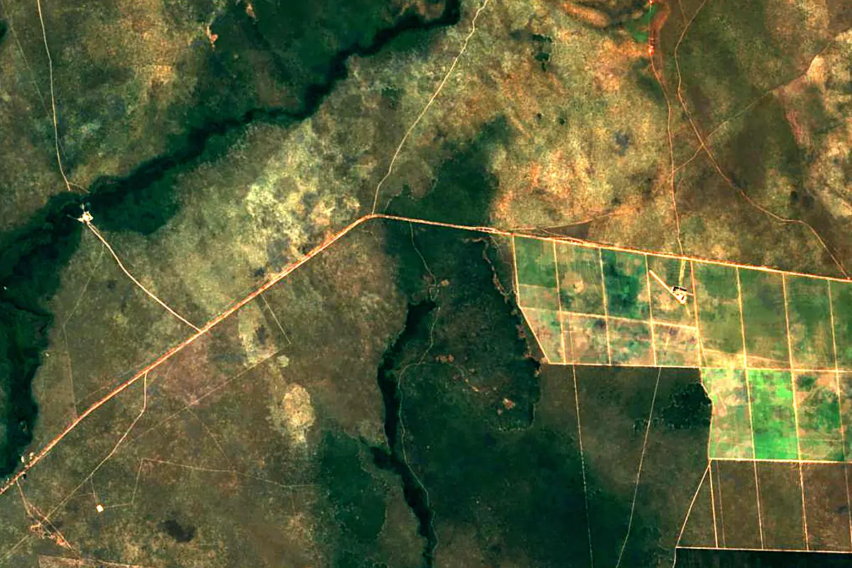 Guaporé River: satellite view of the source
