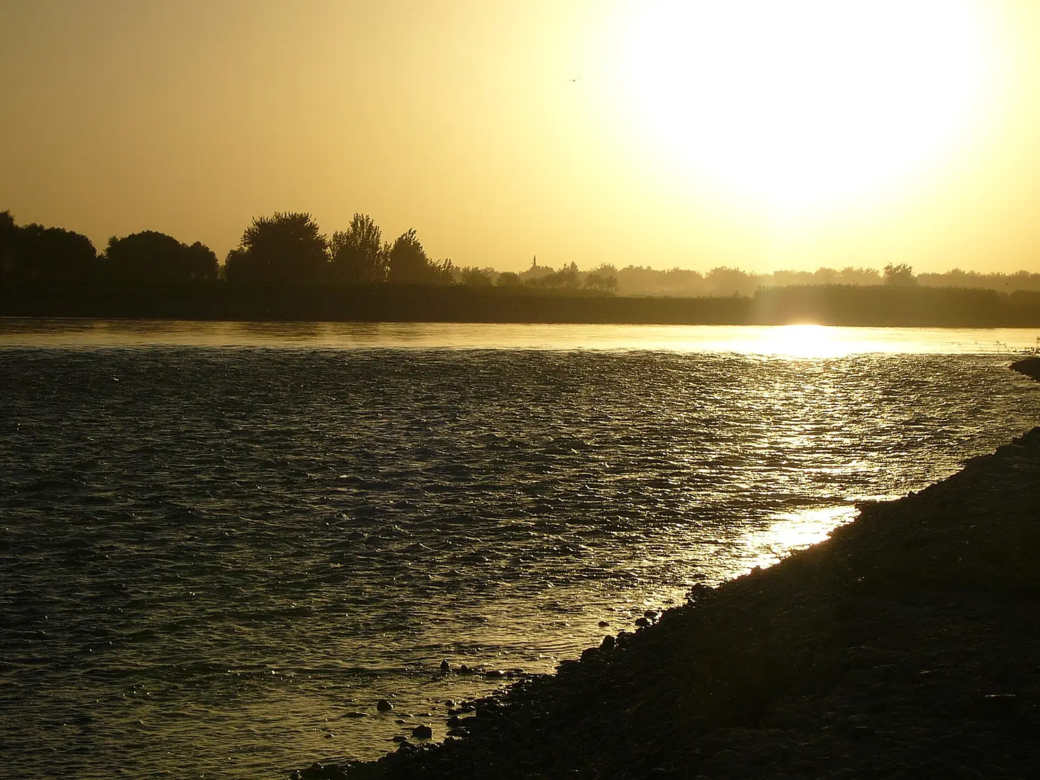 Sunset over Helmand River