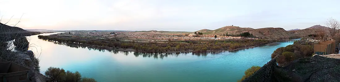 Shown here March 6, 2013, is a panoramic view of the Helmand River in Helmand province, Afghanistan 130306-M-KS710-179