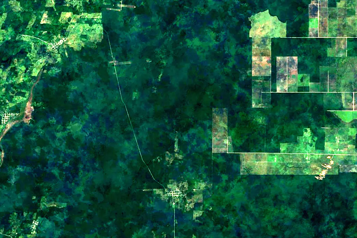 Hondo River: satellite view of the source