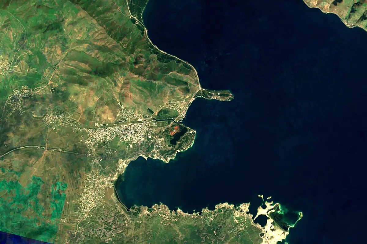 Hrazdan River: satellite view of the source