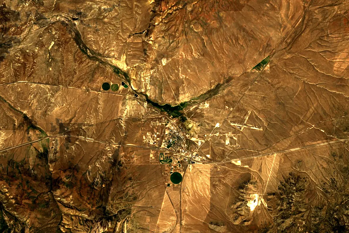 Humboldt River: satellite view of the source