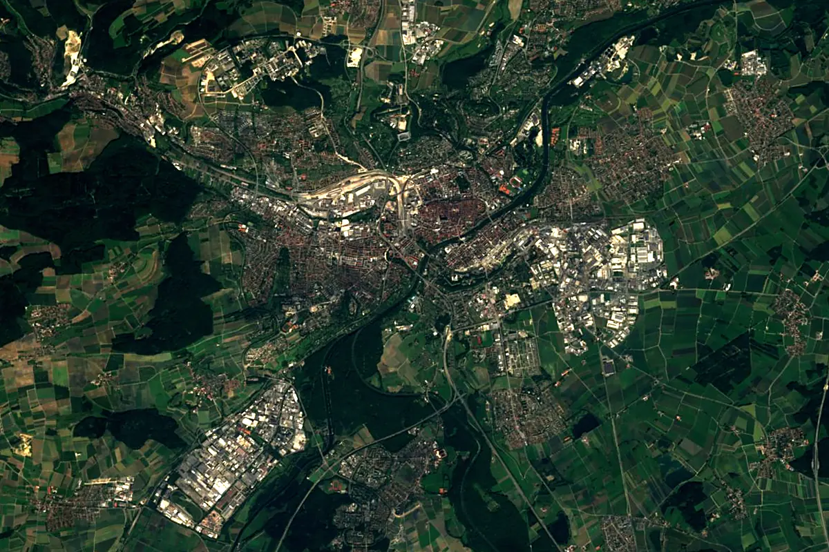 Iller: satellite view of the mouth