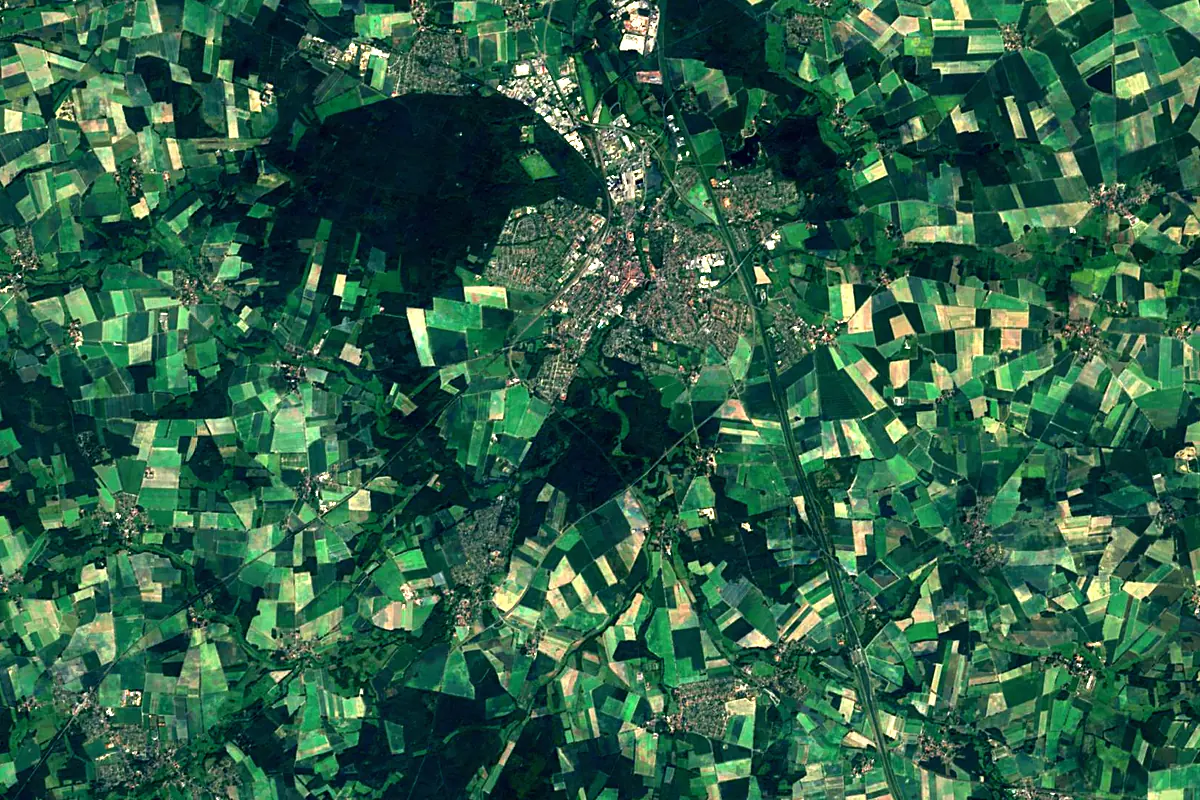 Ilmenau: satellite view of the source