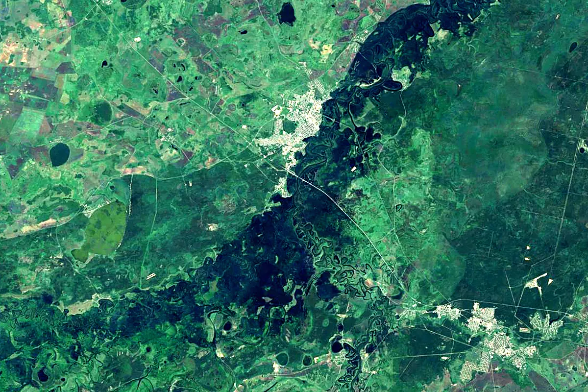 Iset: satellite view of the mouth