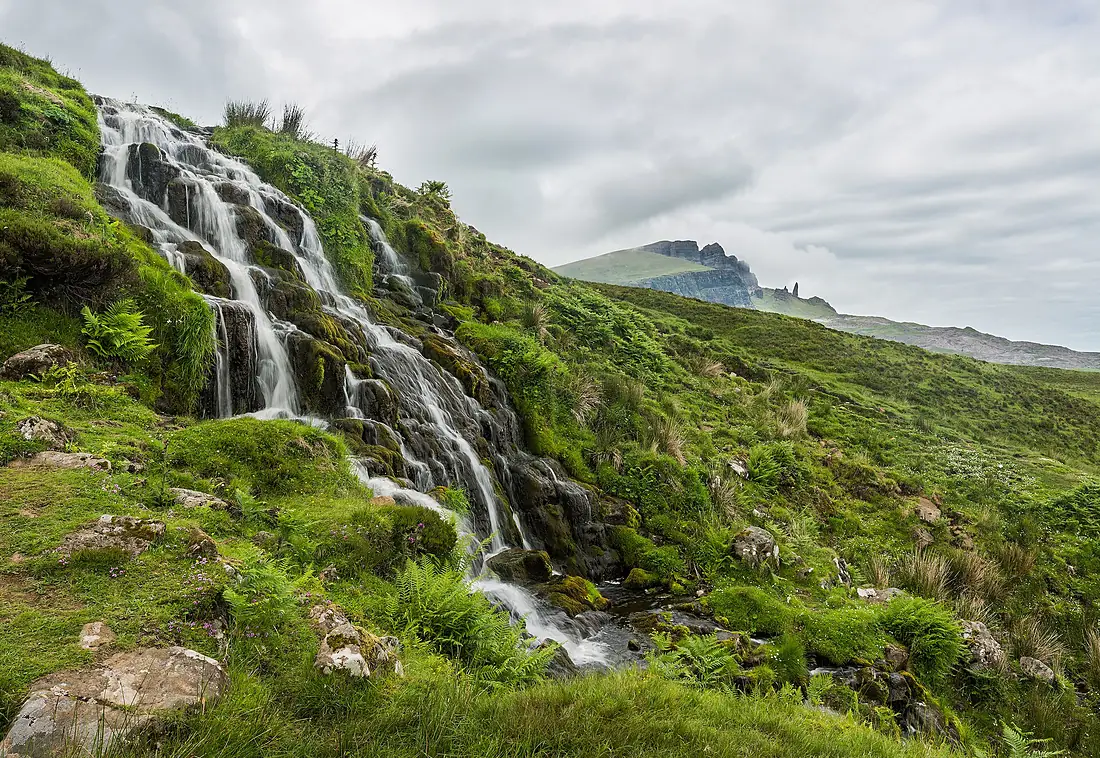 Loch Leathan Waterfall, Isle of Skye, Scotland - Diliff