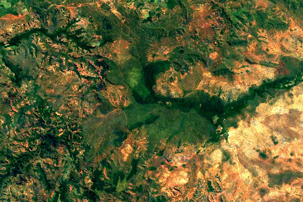 Itapecuru River: satellite view of the source