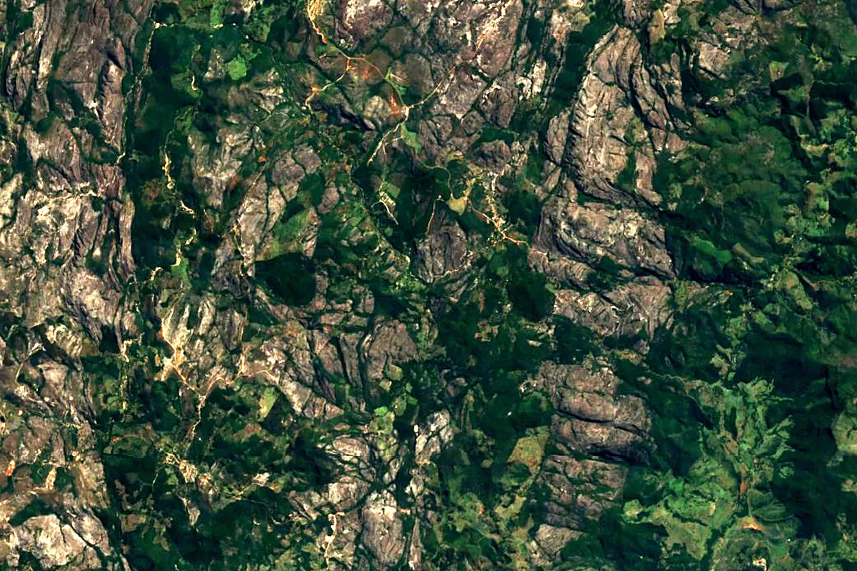 Jequitinhonha River: satellite view of the source