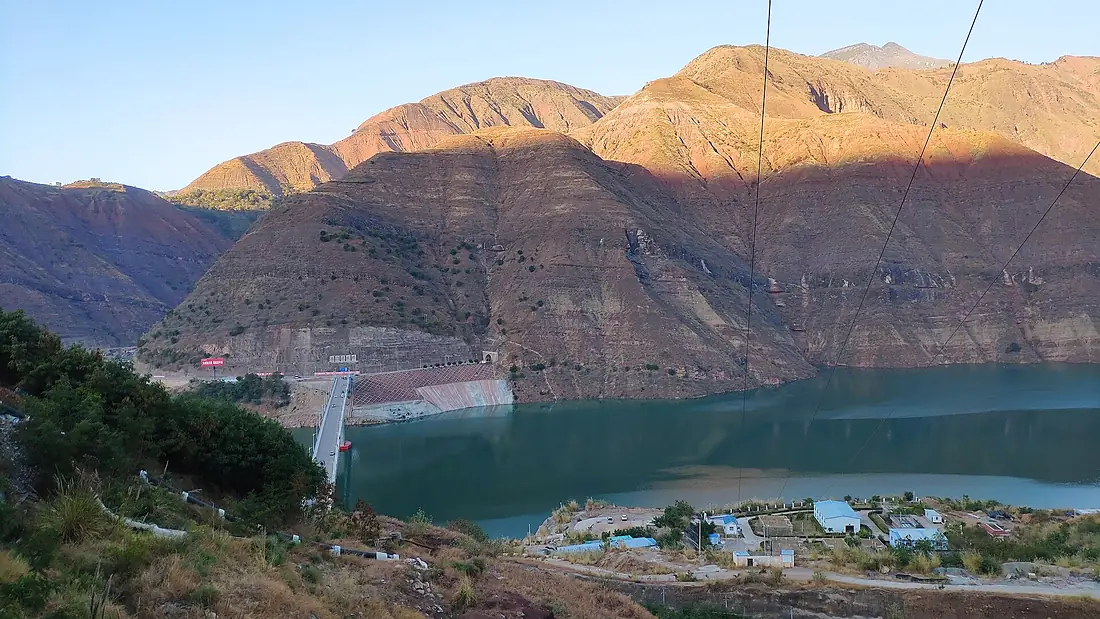 Hongmendu Bridge and Jinsha River