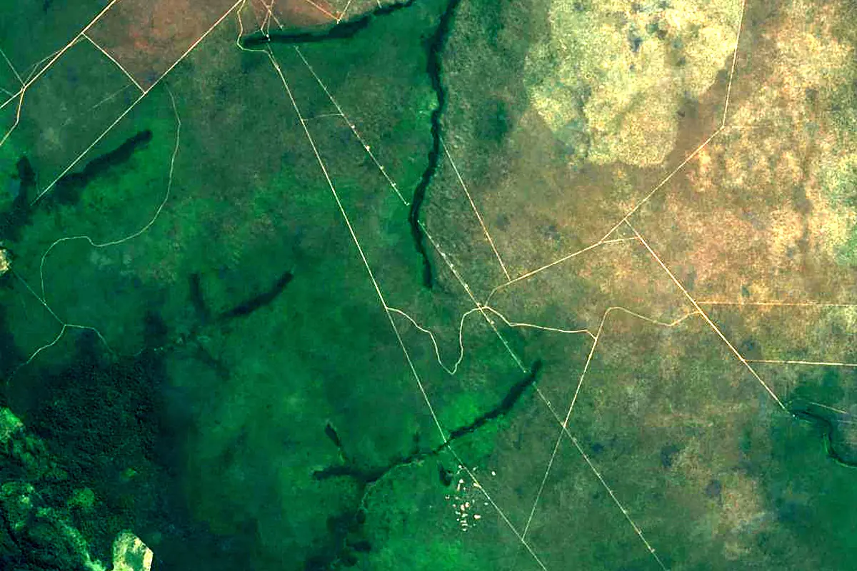 Juruena River: satellite view of the source