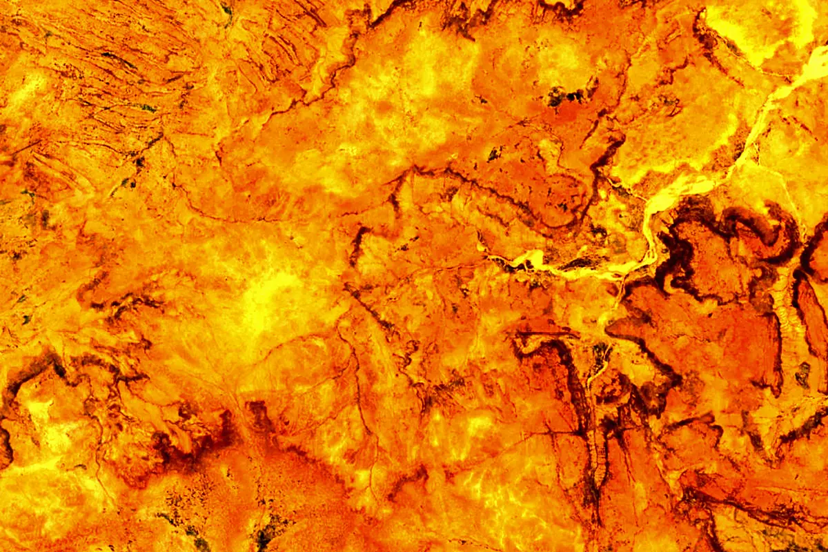 Karakoro River: satellite view of the source