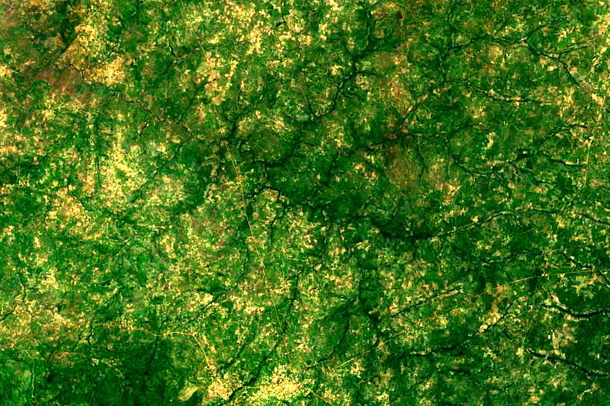 Kawa: satellite view of the source