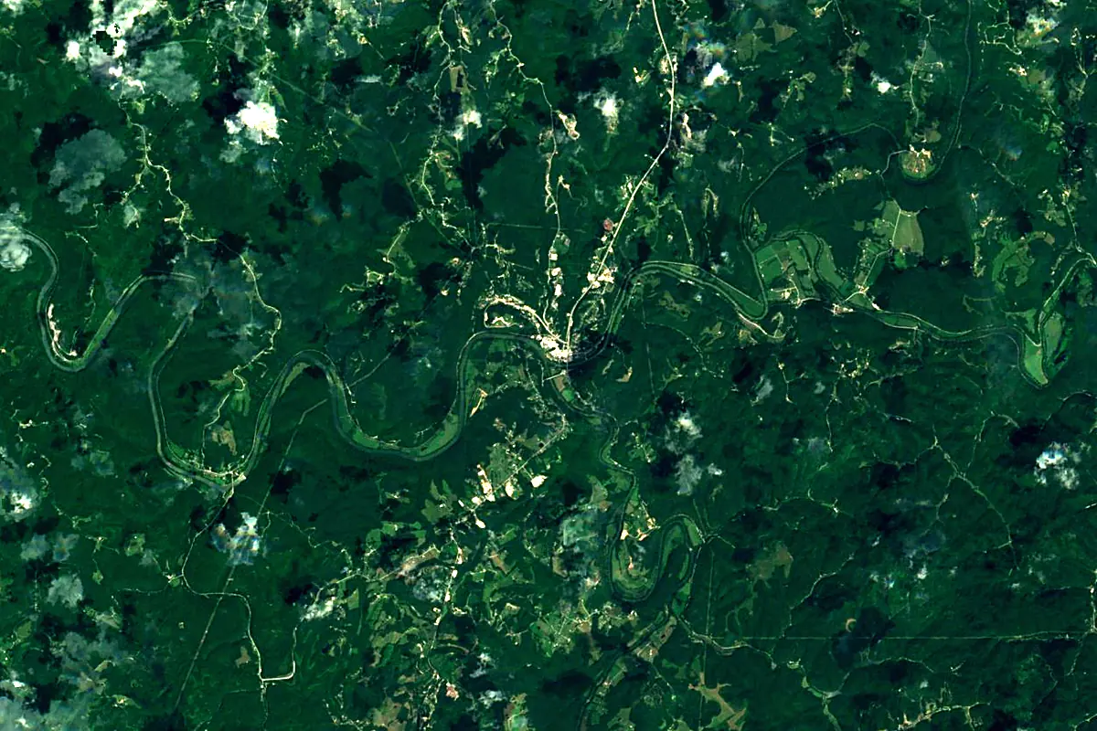 Kentucky River: satellite view of the source