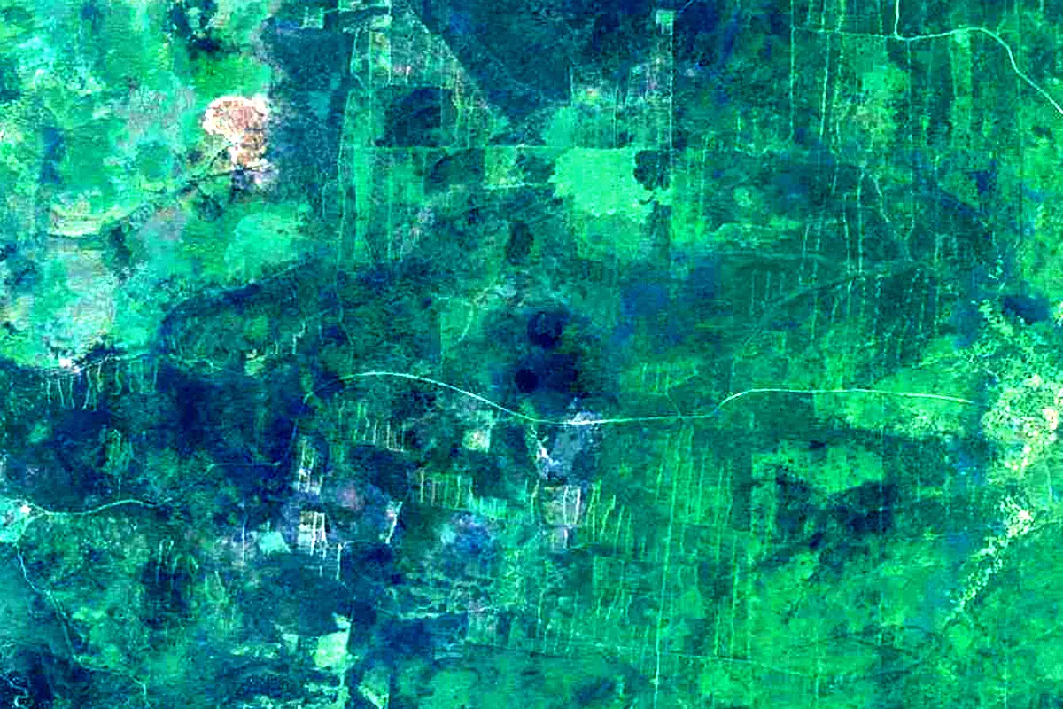 Ket: satellite view of the source