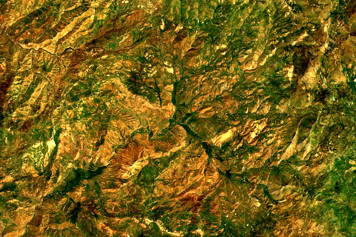 Khabur: satellite view of the source