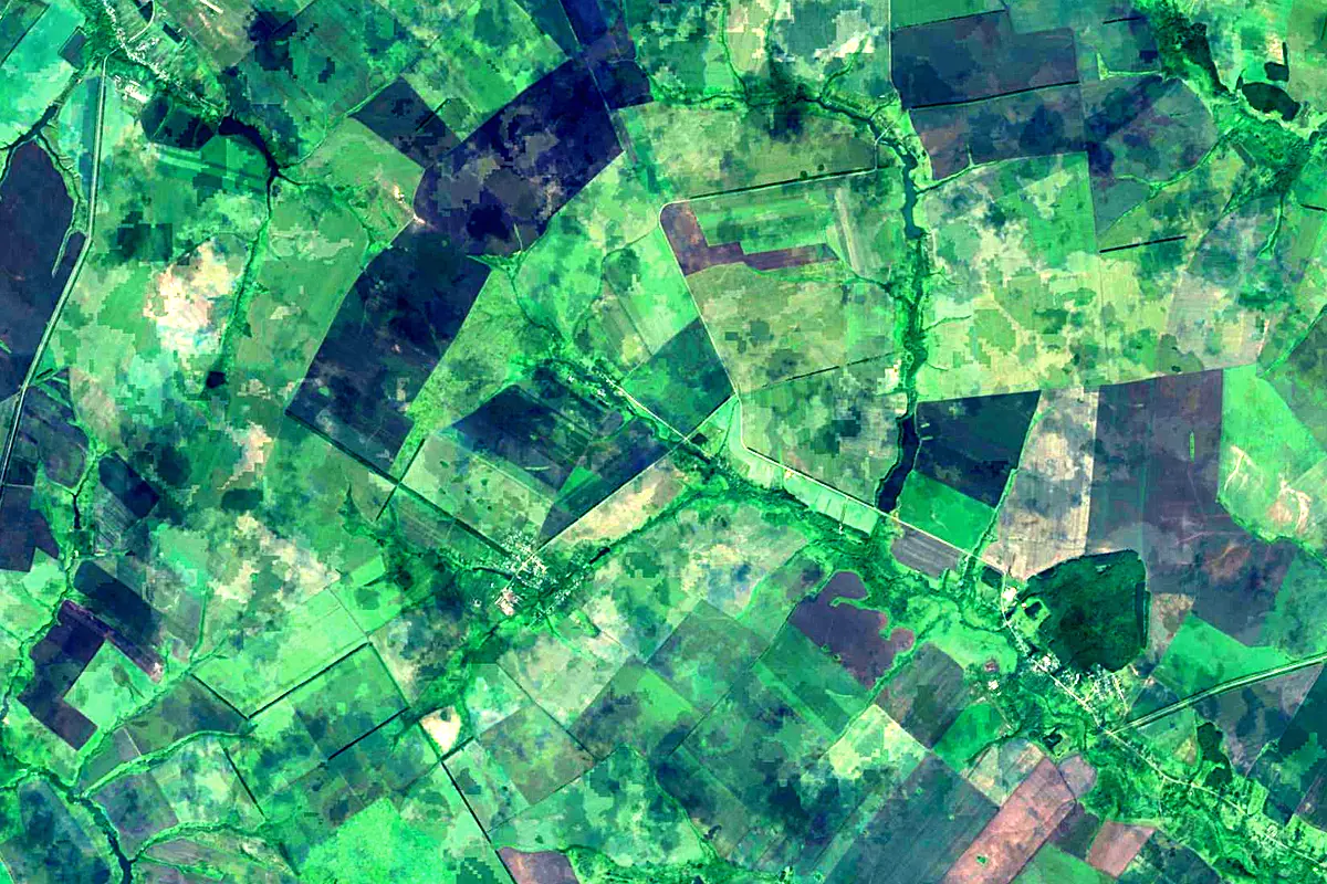 Khopyor: satellite view of the source