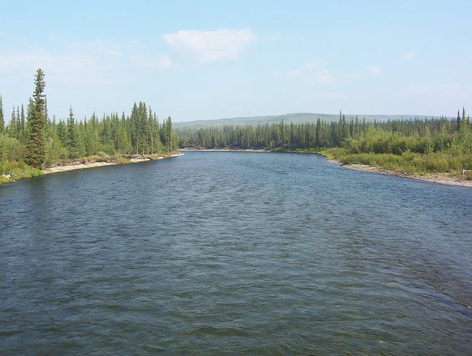 Klondike River crossing Dempster Highway 1