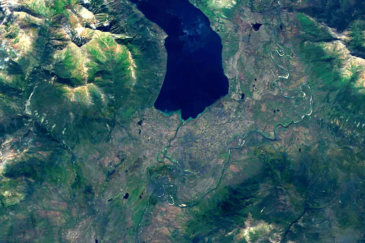 Kobuk River: satellite view of the source