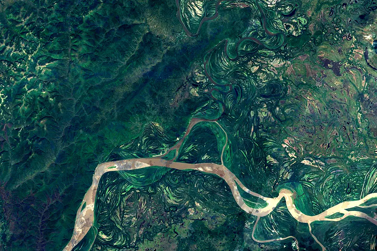 Koyukuk River: satellite view of the mouth