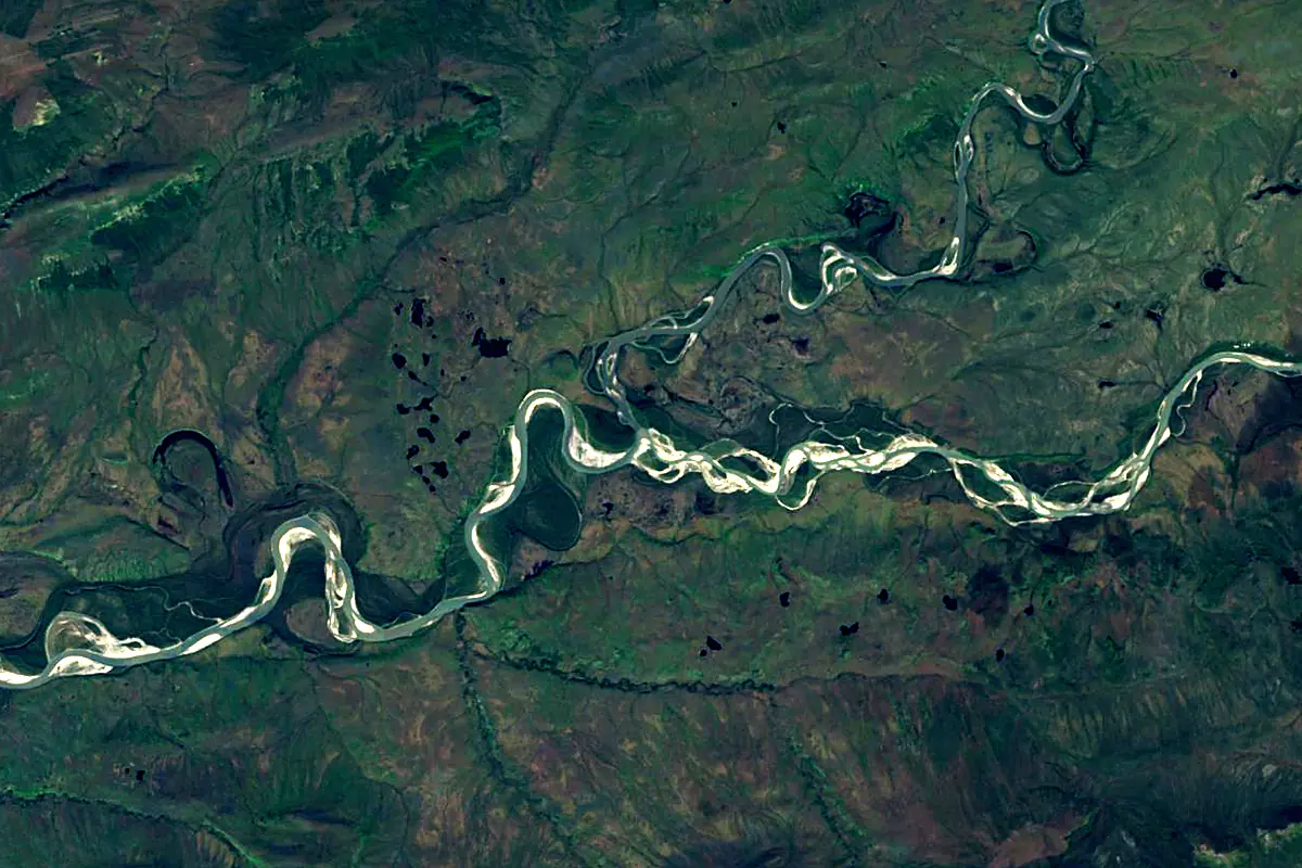 Koyukuk River: satellite view of the source