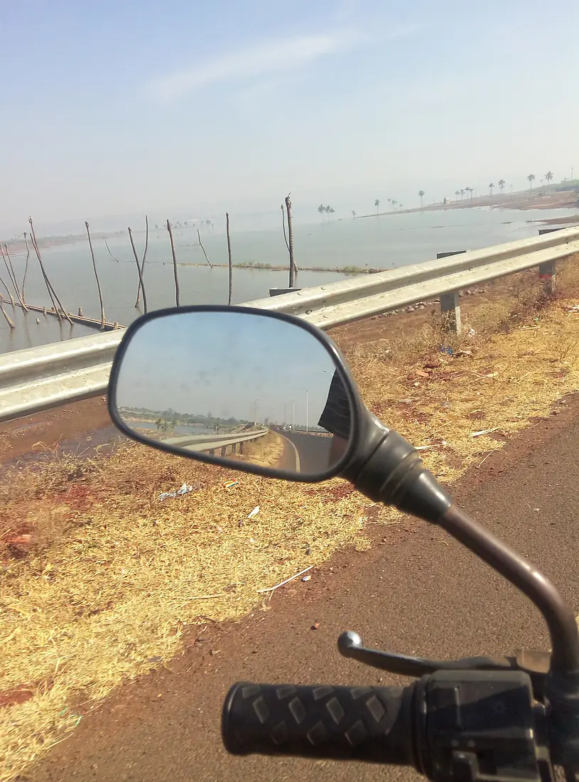 Back water of krishna river