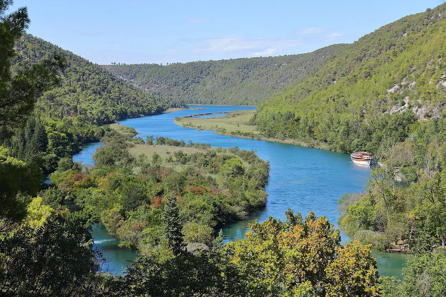 08 Nature of Croatia - Krka river landscape in Krka National Park in Croatia