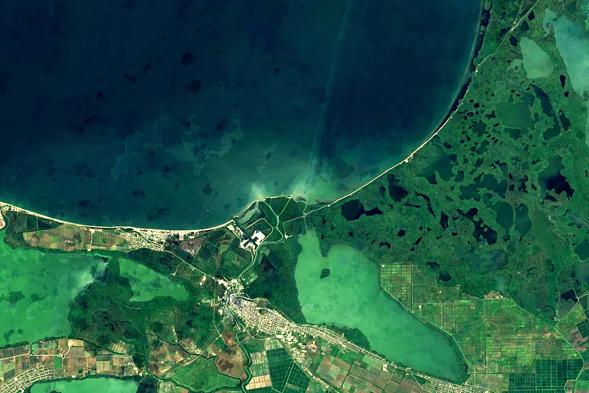 Kuban: satellite view of the mouth