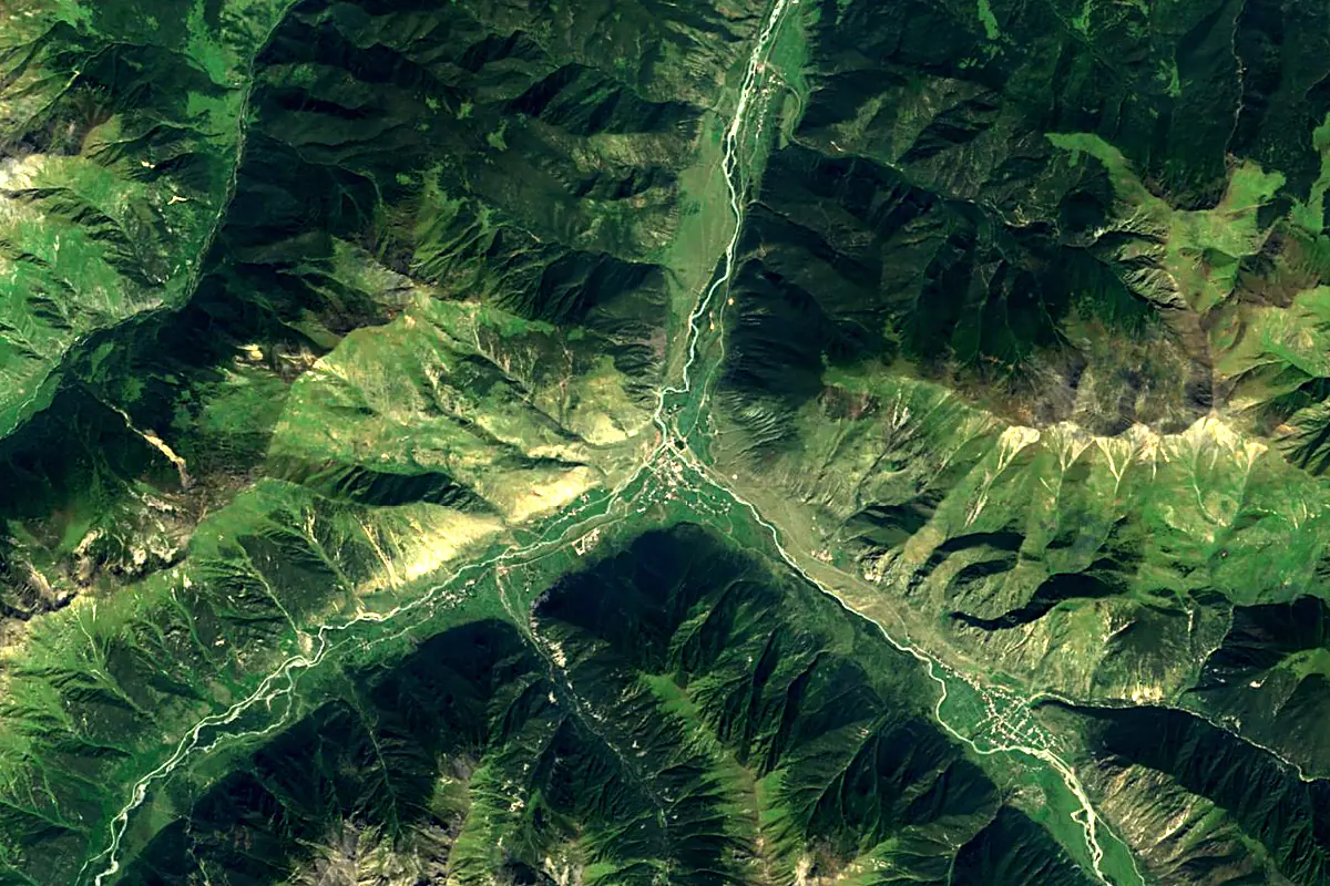 Kuban: satellite view of the source