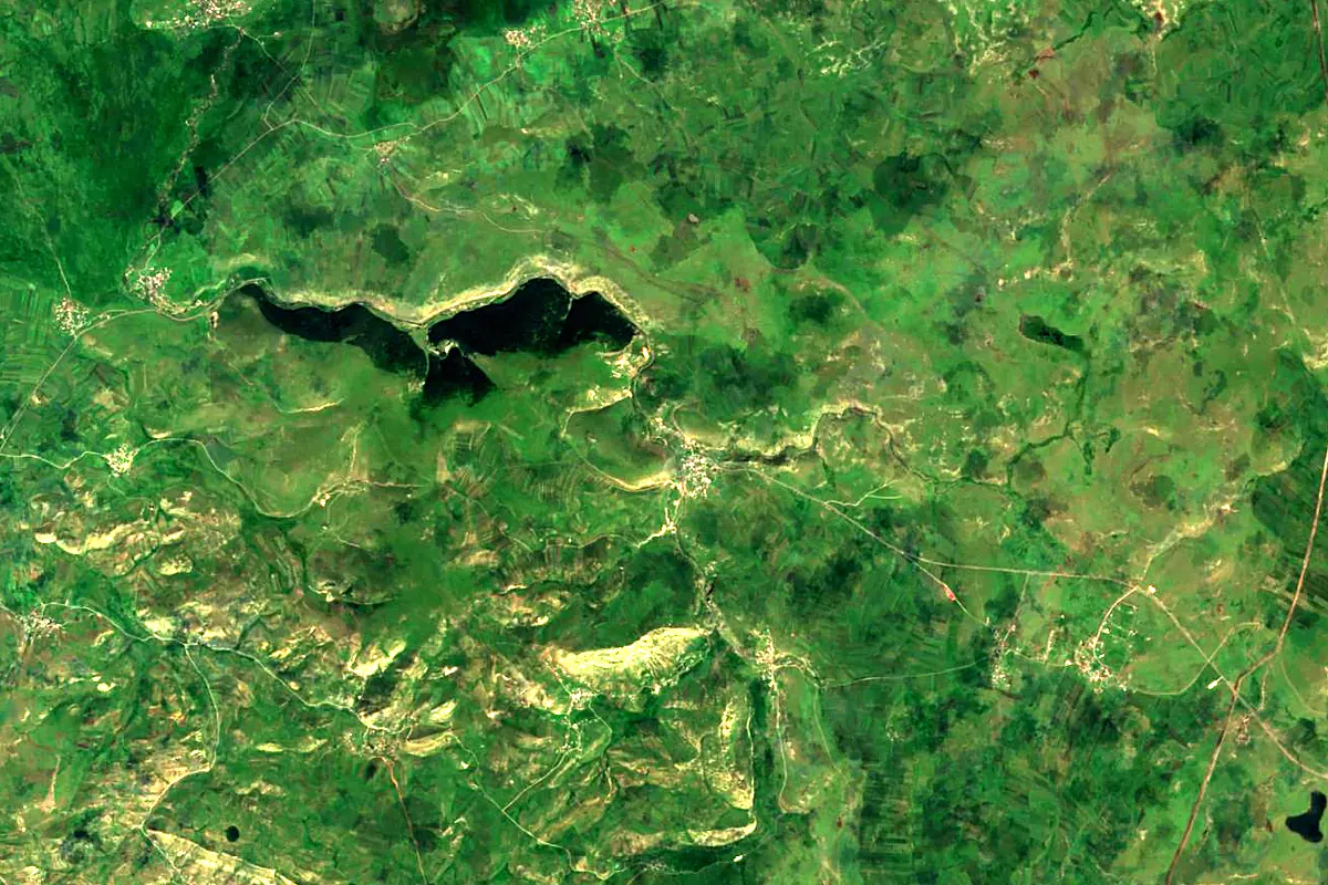 Kura River: satellite view of the source