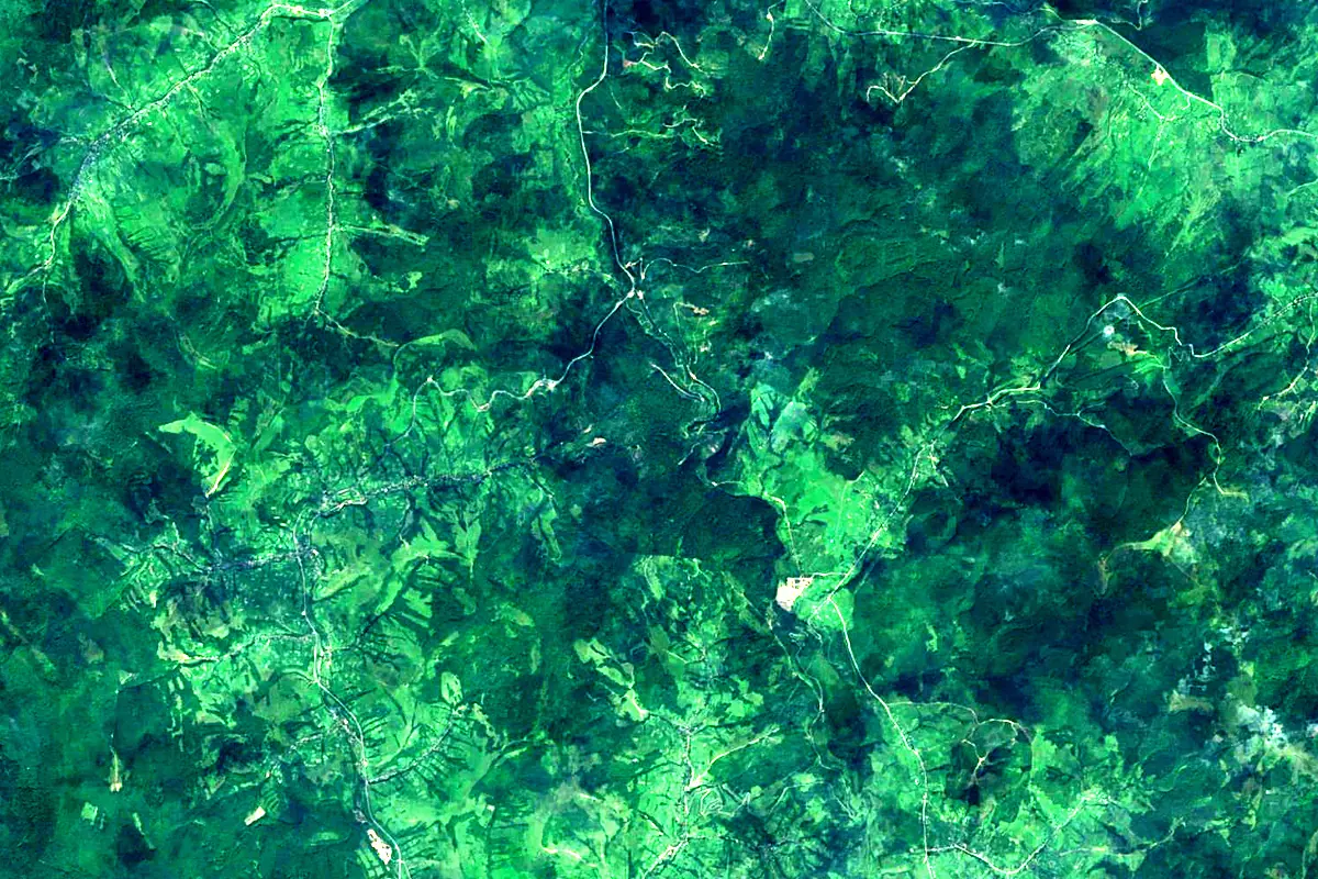 Latorica: satellite view of the source
