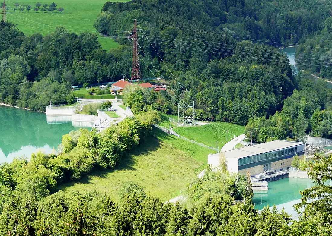 Staudamm Lechstaustufe 6 September 2015