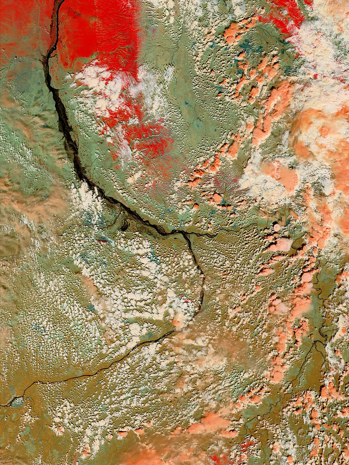 FLOODS ALONG THE LENA RIVER.500m