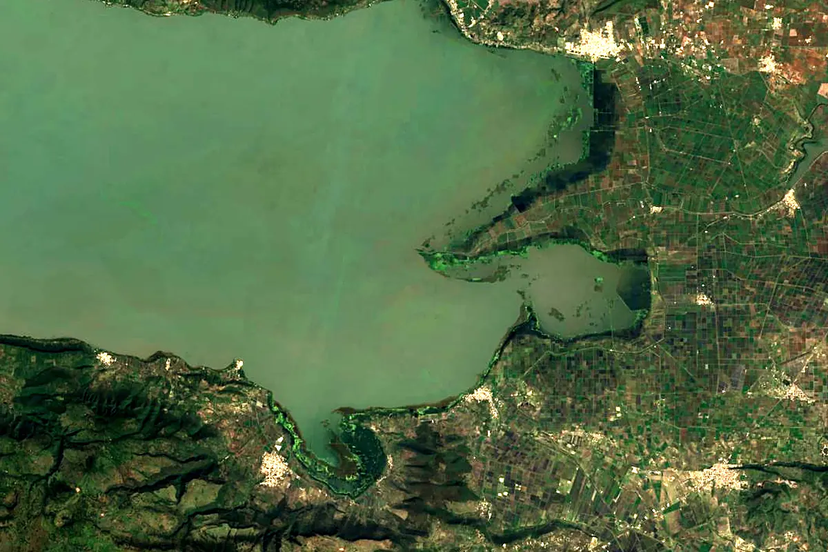 Lerma River: satellite view of the mouth