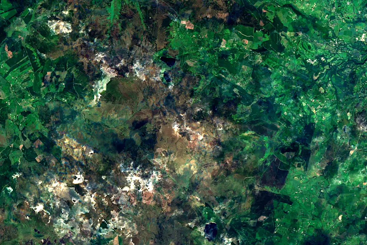 Liffey: satellite view of the source