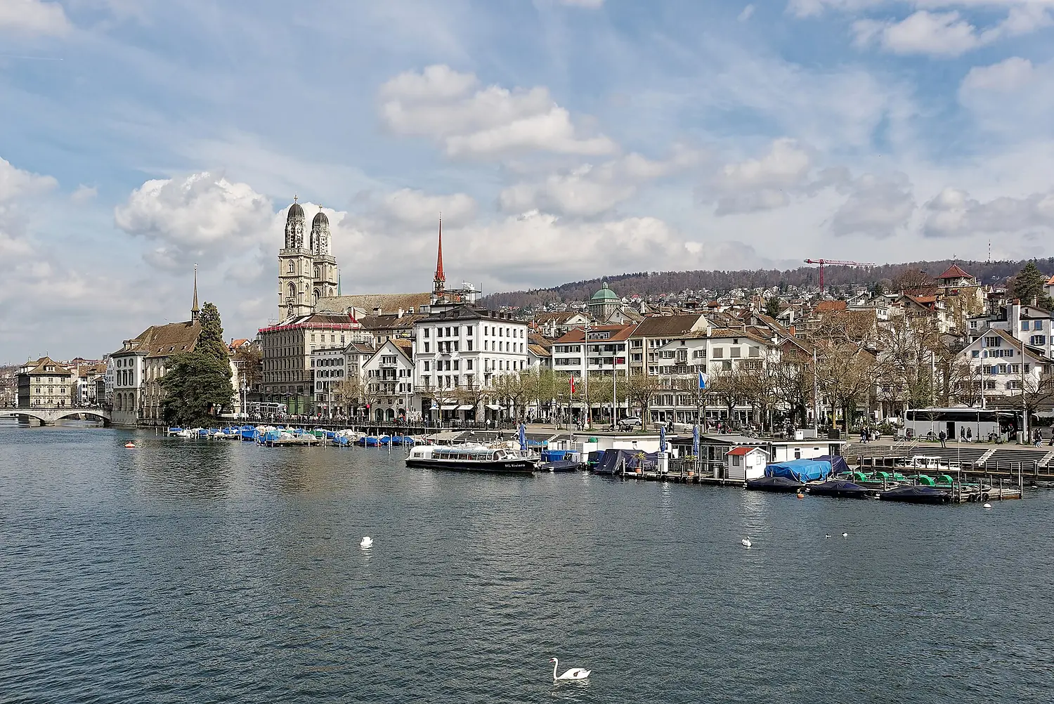 Grossmünster and Limmat River, Zurich, 20250330 1239 7929