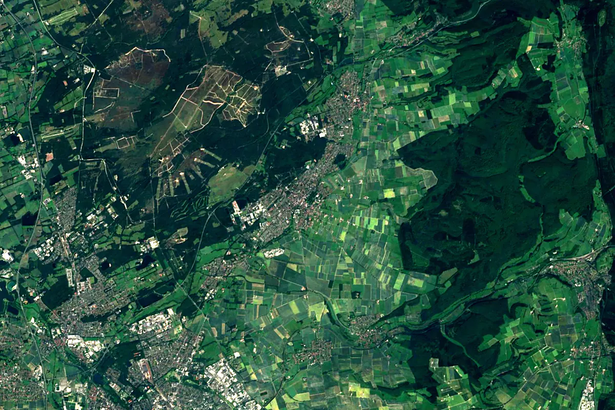 Lippe: satellite view of the source