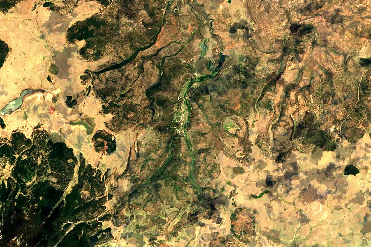 Little Colorado River: satellite view of the source