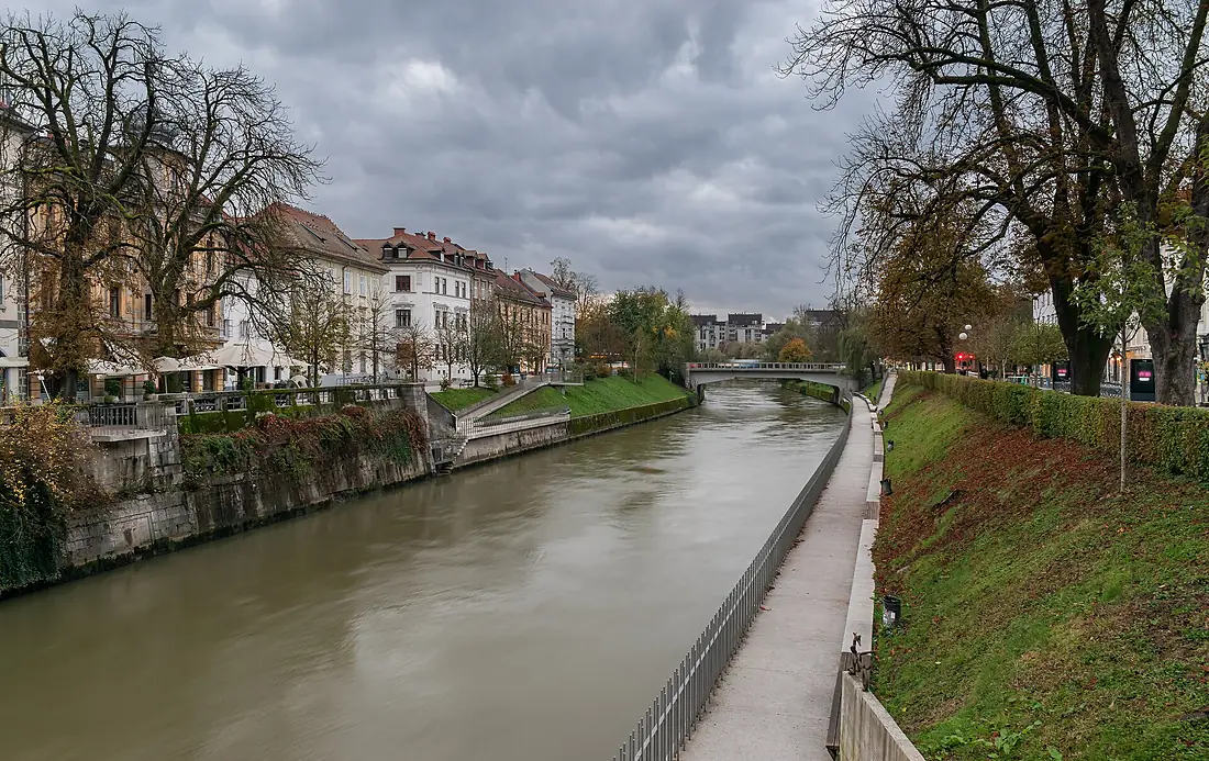 Ljubljanica river in Ljubljana (1)