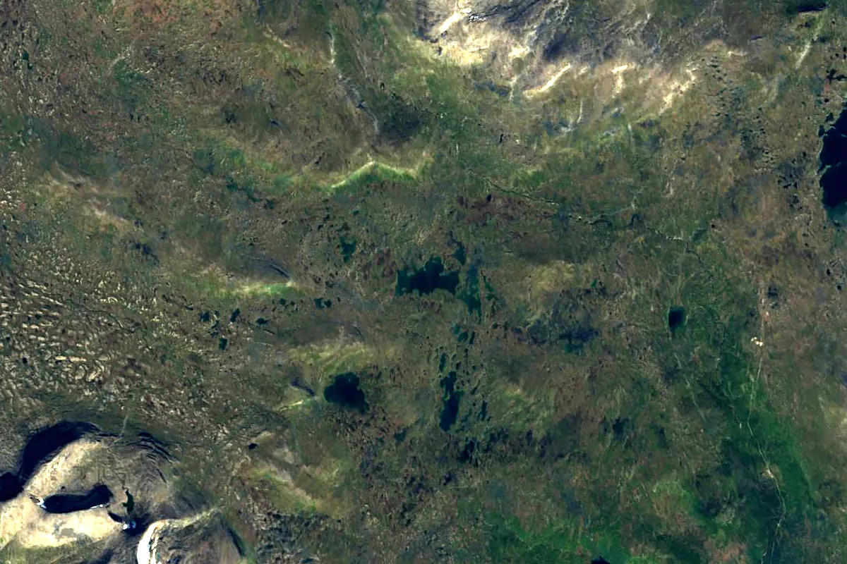Ljungan: satellite view of the source