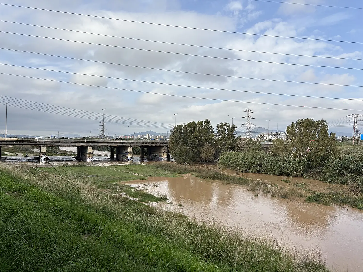 Río Llobregat en la DANA 2024