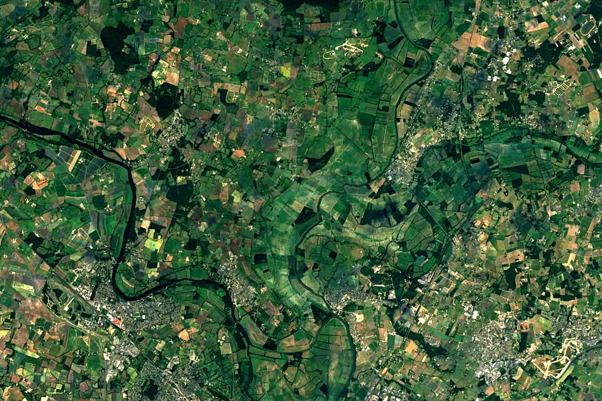 Loir: satellite view of the mouth
