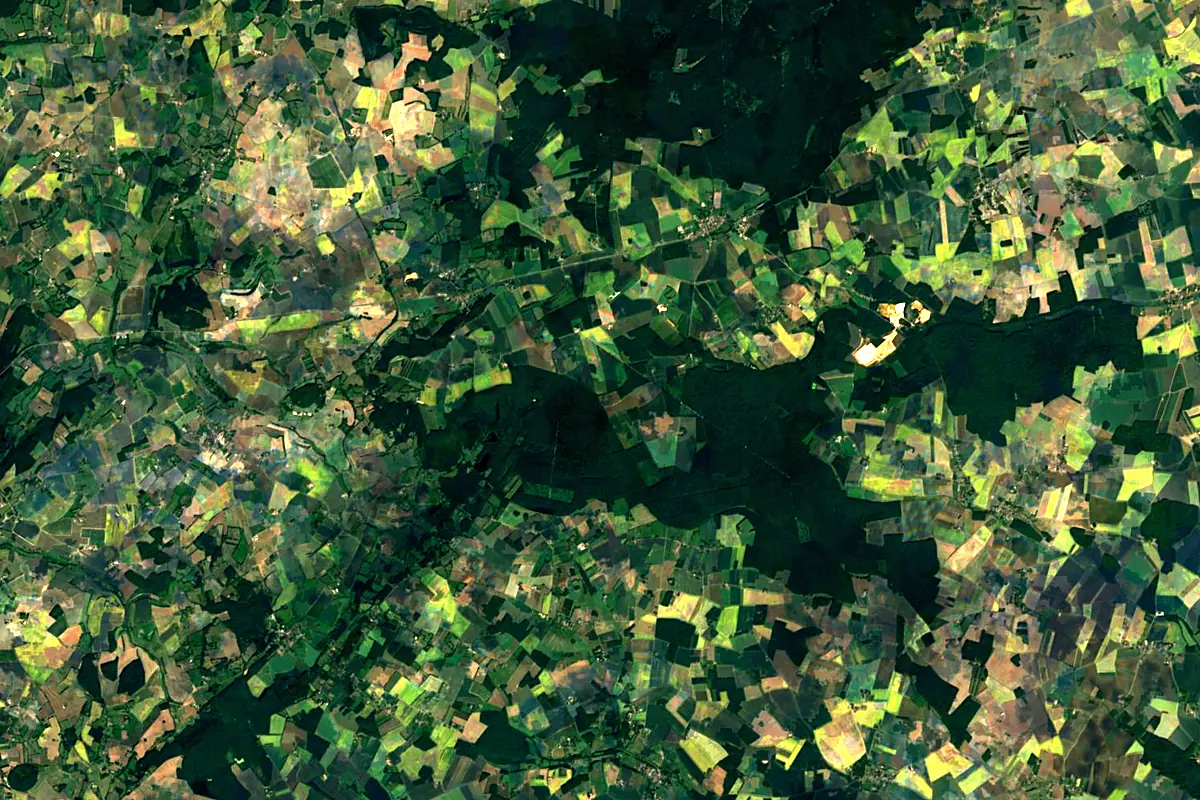 Loir: satellite view of the source