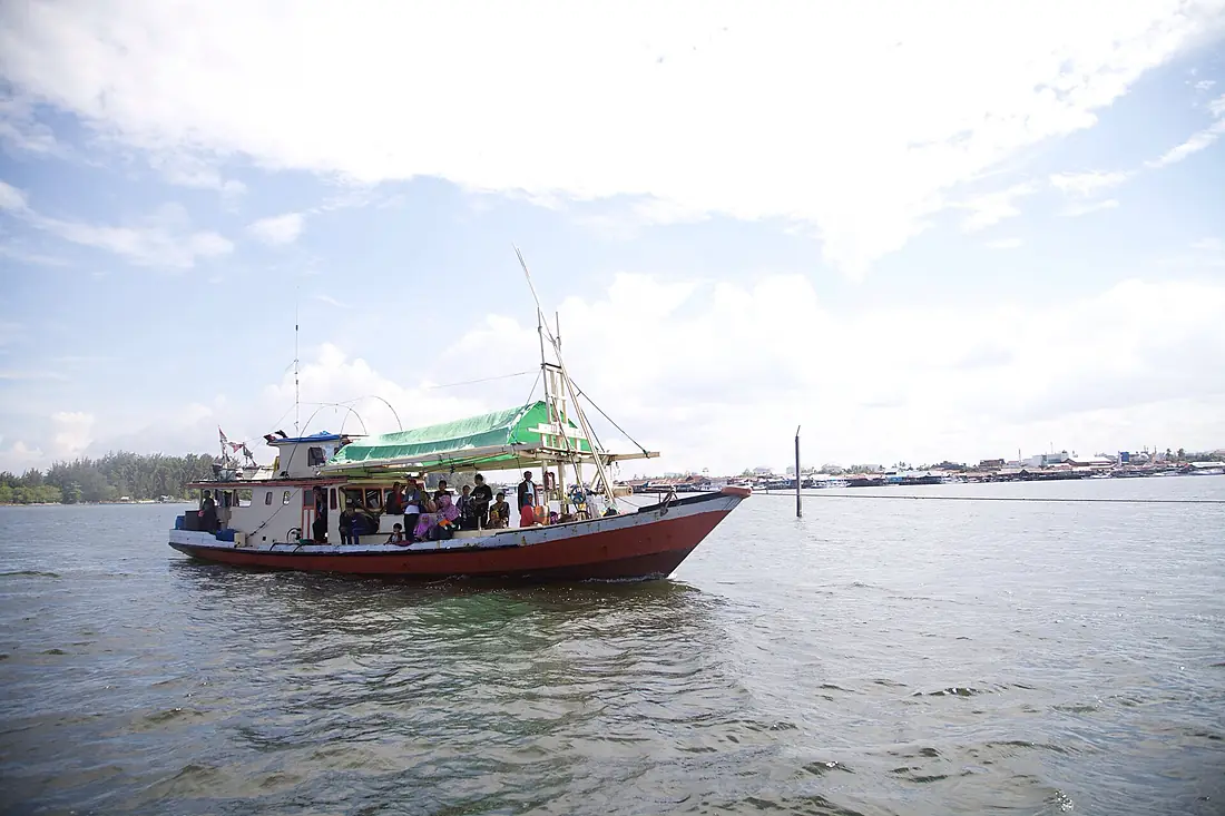 Kapal di sungai Mahakam, Samarinda