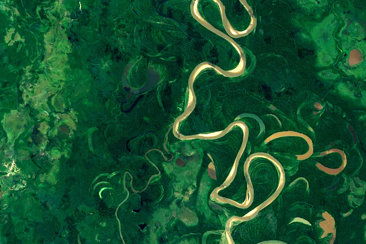 Mamoré River: satellite view of the source