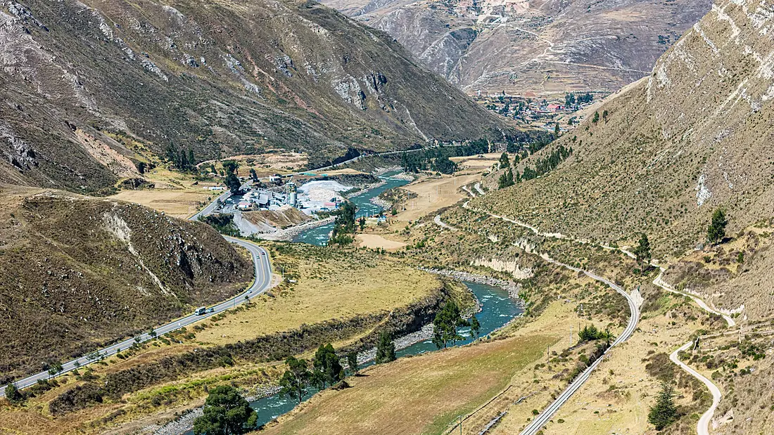 Río Mantaro visto desde Llocllapampa