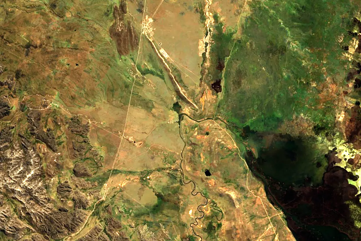 Mantaro River: satellite view of the source