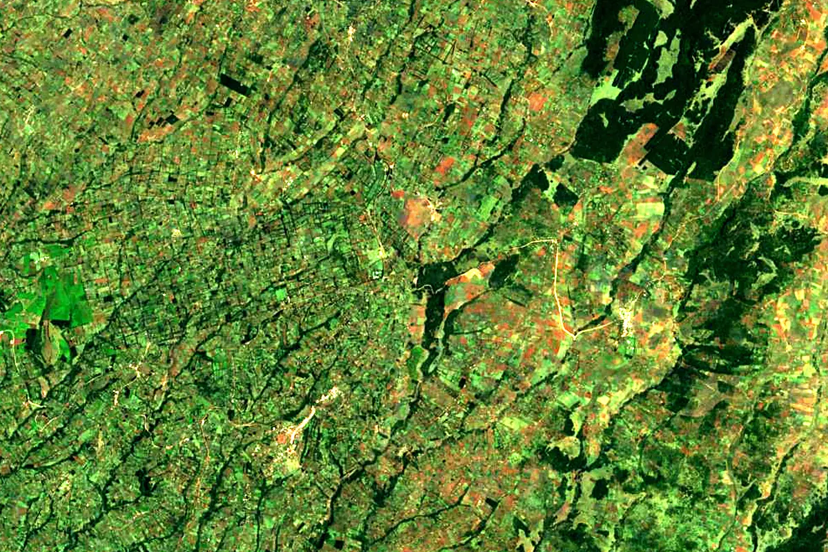 Mara River: satellite view of the source
