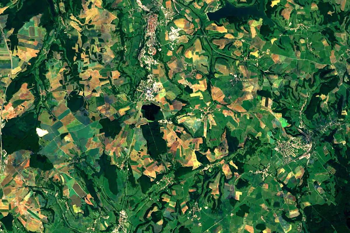 Marne: satellite view of the source