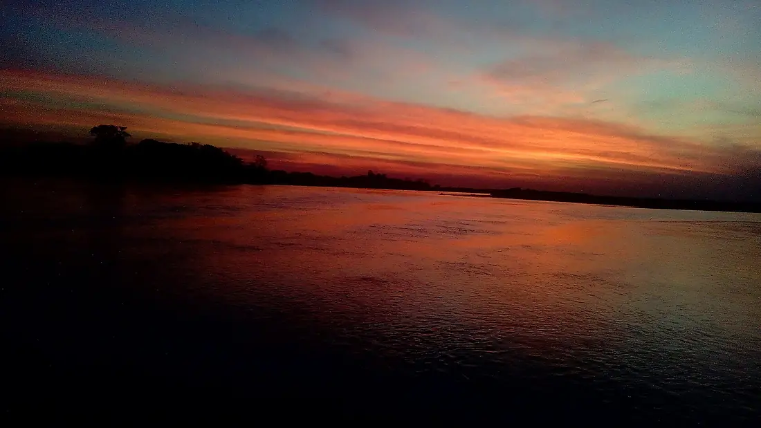 Atardecer llanero río meta 01