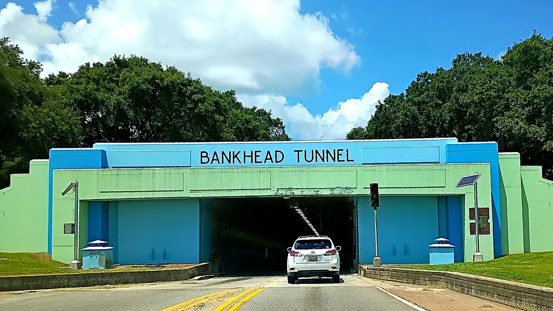 The Bankhead Tunnel in Mobile, Alabama